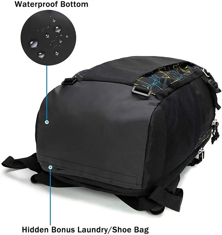 Waterproof Outdoor Black Camouflage Backpack