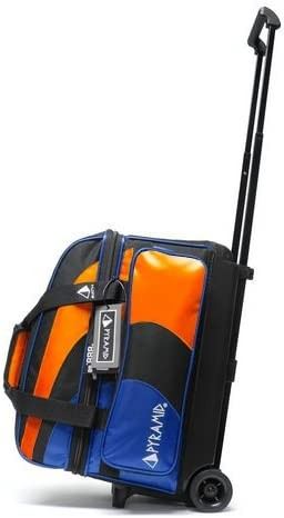 Deluxe Double Roller With Oversized Accessory Pocket Bowling Bag With 2 Ball And One Pair Of Shooe