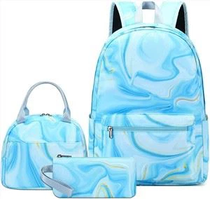 Tsev Kawm Ntawv Hnab Nrog Lunch Box Thiab Pencil Box